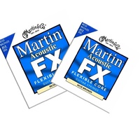 2 pack  Martin Acoustic Guitar Strings Flexible Core MFX650 80/20 Bronze 13 - 56