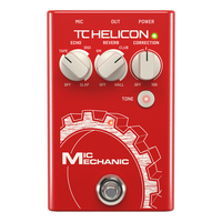 TC Helicon Simple Battery-Powered Vocal Effects Mic Mechanic 2 Stompbox
