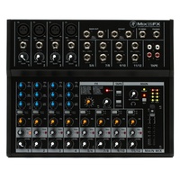 Mackie Mix12FX 12-channel Compact Mixer with Effects 12-inputs 4 mic preamps