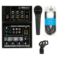 Mackie Mix5 5-channel Compact Mixer + Rode M1 Microphone and BBT 10Ft XLR Cable