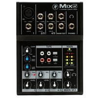 Mackie Mix5 5-channel Compact Mixer 5-input Desktop Mixer with mic preamp