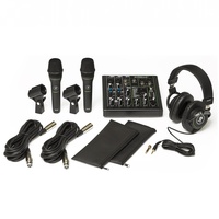 Mackie Performer Bundle with Mixer and Microphones Headphones and cables