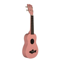 Kala Makala Shark Series Sporano Ukulele Shell Pink  with Bag