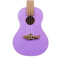 Kala Makala Shark Series Sporano Ukulele Purple Gloss with Bag