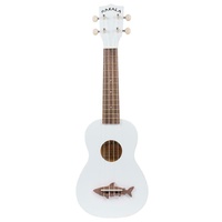 Kala Makala Shark Series Sporano Ukulele Great White with Bag