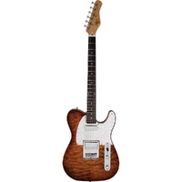 Michael Kelly MK55SCEPRO 1955 Electric Guitar - Quilted Caramel Burst