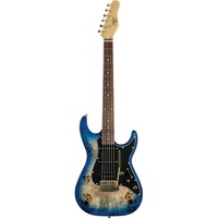 Electric Guitar 1960 Blue Burl Burst