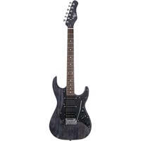 Michael Kelly Electric Guitar 63 Open Pore Trans Black  