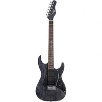 Michael Kelly Electric Guitar 63 Open Pore Trans Black  