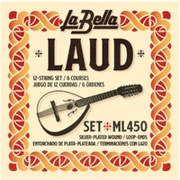 La Bella ML450 Laud Strings 12 strings - 6 Courses Made in USA