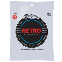 Martin MM12 Retro  Light Monel Acoustic Guitar Strings  12-54 Nickel Alloy Wrap 