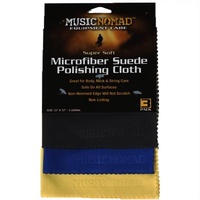 MusicNomad Super Soft Microfiber Suede Polishing Cloth (3-pack) - Music Nomad