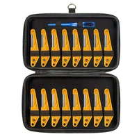 MusicNomad MN676 16-piece Diamond Coated Nut File Shop Set with Case