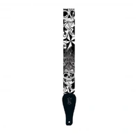 Levy's Leathers MPD2-014 Polyester Adjustable Guitar Strap Dice Skull and Stars
