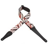 Levy's Polyester Guitar Strap Artist Sublimation Razor Blades, made in Canada