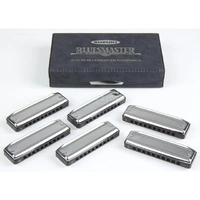 Suzuki Bluesmaster Harmonica Box set 6 Harps with case MR250SET