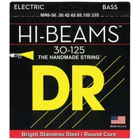 DR Strings MR6-30 Hi-Beam Stainless Steel Medium 6-String Bass Strings 30-125