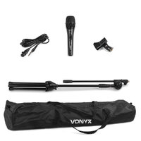 Vonyx Microphone Stand Kit with Carry Bag and Microphone