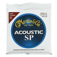 Martin MSPHT10 SP 92/8 Phosphor Bronze High Tuning Acoustic Guitar Strings