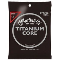 Martin Titanium Core Nickel Acoustic Guitar Strings, Light 12 - 55