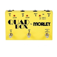 Morley Quad Box Guitar and Amp Switcher Controls 2 Guitars & 2 amps 