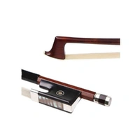 Violin 3/4 Bow Stamped Mueller Octagonal Brazilwood Fully Mounted Good Balance