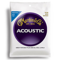 Martin M150 80/20 Bronze Round Wound Medium Acoustic Guitar Strings 13 - 56