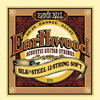 Ernie Ball 2051 Earthwood 80/20 Silk & Steel 12-String  Acoustic Guitar strings