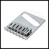 Gotoh Modern Bridge for Tele with 6 Completely Adjustable Saddles Chrome