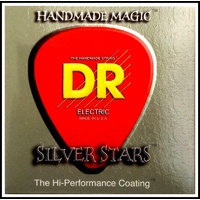 DR Strings SIE-10 Silver Stars Coated Medium Electric Guitar Strings  10 - 46