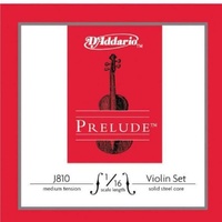 D'Addario Prelude Violin String Set 1/16 Scale Medium Tension 4 Strings E A D  G