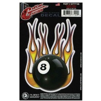D'Addario Planet Waves Guitar Tattoo Decal Flame 8 Ball  GT77109  