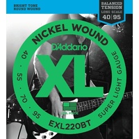 D'Addario EXL220BT Balanced Tension Extra Light Bass Strings 40 - 95 EXL220 BT