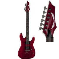 Dean Guitars C350 TRD Custom 350 Electric Guitar Trans Red Flamed Maple Top