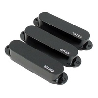 EMG EMG-S Ceramic Single Coil Active Pickup Set Black  Set of 3 pickup's