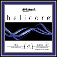 D'Addario Helicore Cello Single G String 1/8 Scale Medium Tension H513