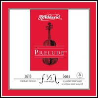 D'Addario Prelude Bass Single A  String, 1/2 Scale, Medium Tension