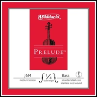D'Addario Prelude Bass Single E String, 1/4 Scale, Medium Tension J614