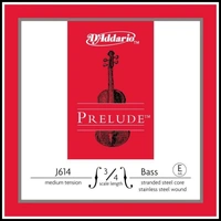 D'Addario Prelude Bass Single E String, 3/4 Scale, Medium Tension J614