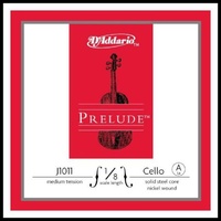 D'addario Prelude Cello Single A String  1/8 Scale, Medium Tension Made in USA