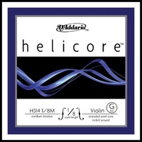 D'Addario Helicore Violin Single G String 1/8 Scale, Medium Tension Made in USA