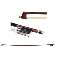 Mueller Octagonal Brazilwood 1/2 Violin Bow Fully Mounted Ebony Frog Abalone sli