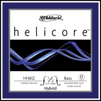 D'Addario Helicore Hybrid Bass Single D String 1/2  Scale Medium Tension HH612