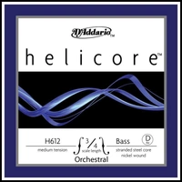 D'Addario Helicore Orchestral 3/4 Bass Single D String 