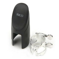 Rico H-Ligature & Cap Bass Clarinet for Selmer-style Mouthpieces, Silver-plated