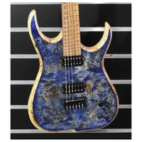 Skervesen Raptor 6 Electric Guitar, Poplar Burl Top, Rosewood Santos Fretboard, 