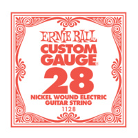 1 X Ernie Ball Nickel Wound Single Electric Guitar String .028 Gauge PO1128