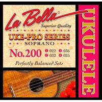 La Bella 200 Uke-Pro Series Soprano Ukulele Strings Perfectly Balanced set