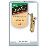Rico La Voz Baritone Saxophone Reeds Strength Soft 10-pack Bari Sax Reeds