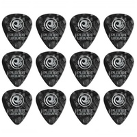 Planet Waves 12 Guitar Picks Celluloid Extra Heavy Gauge Black Pearl 1.25mm